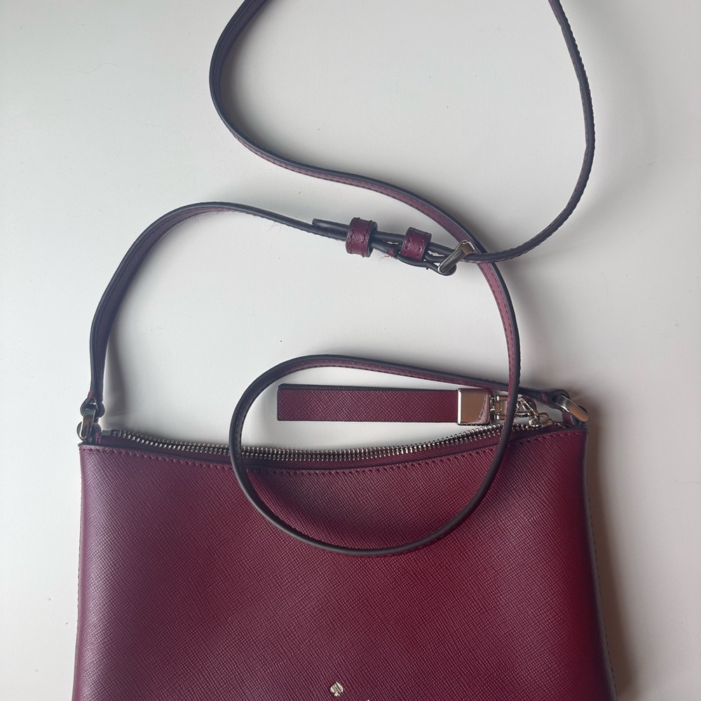 Elegant Kate Spade Burgundy Crossbody Bag